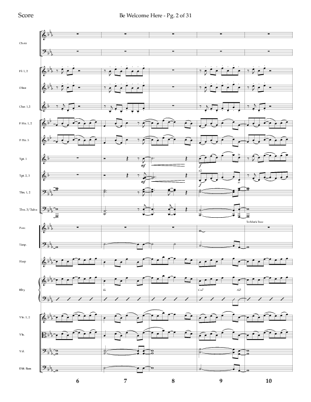 Be Welcome Here (Choral Anthem SATB) Conductor's Score (Lifeway Choral / Arr. Bradley Knight)