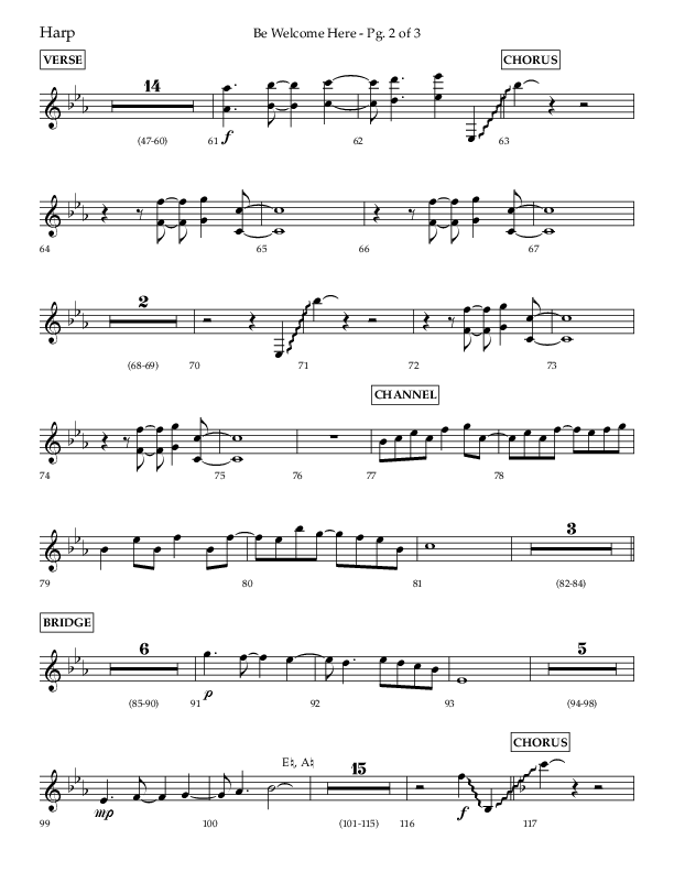 Be Welcome Here (Choral Anthem SATB) Harp (Lifeway Choral / Arr. Bradley Knight)