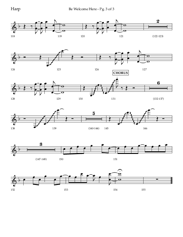 Be Welcome Here (Choral Anthem SATB) Harp (Lifeway Choral / Arr. Bradley Knight)