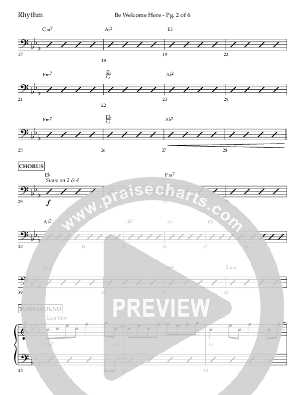 Be Welcome Here (Choral Anthem SATB) Lead Melody & Rhythm (Lifeway Choral / Arr. Bradley Knight)