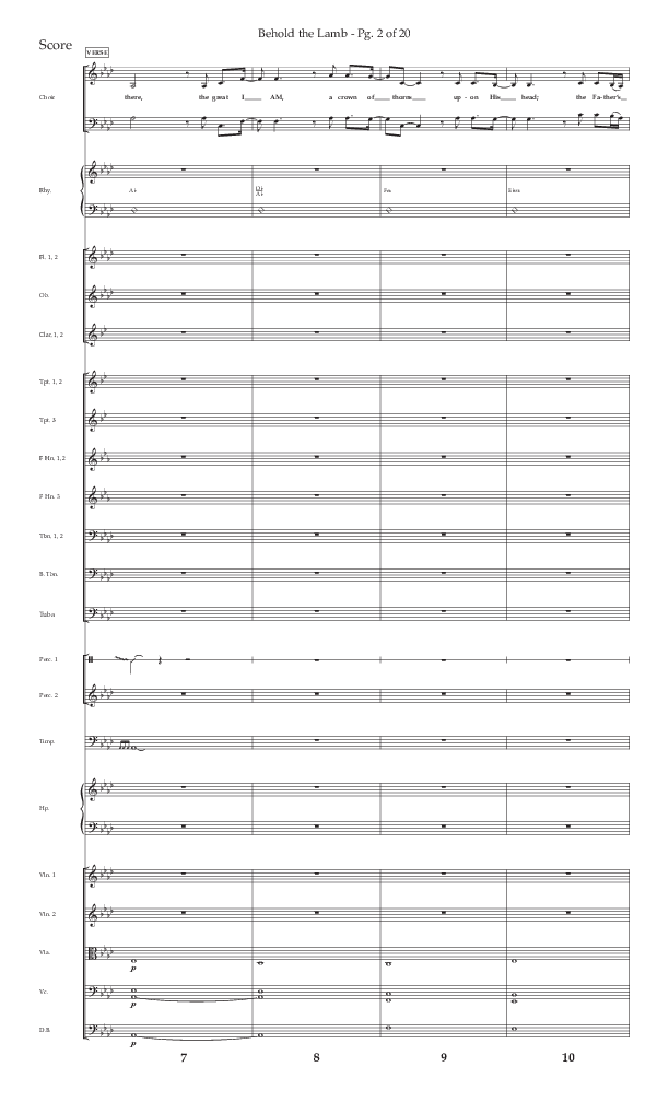 Behold The Lamb (Choral Anthem SATB) Orchestration (Lifeway Choral / Arr. Bradley Knight)