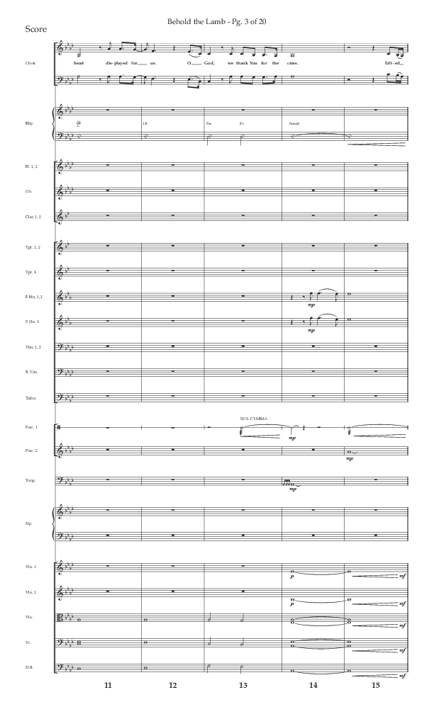 Behold The Lamb (Choral Anthem SATB) Conductor's Score (Lifeway Choral / Arr. Bradley Knight)