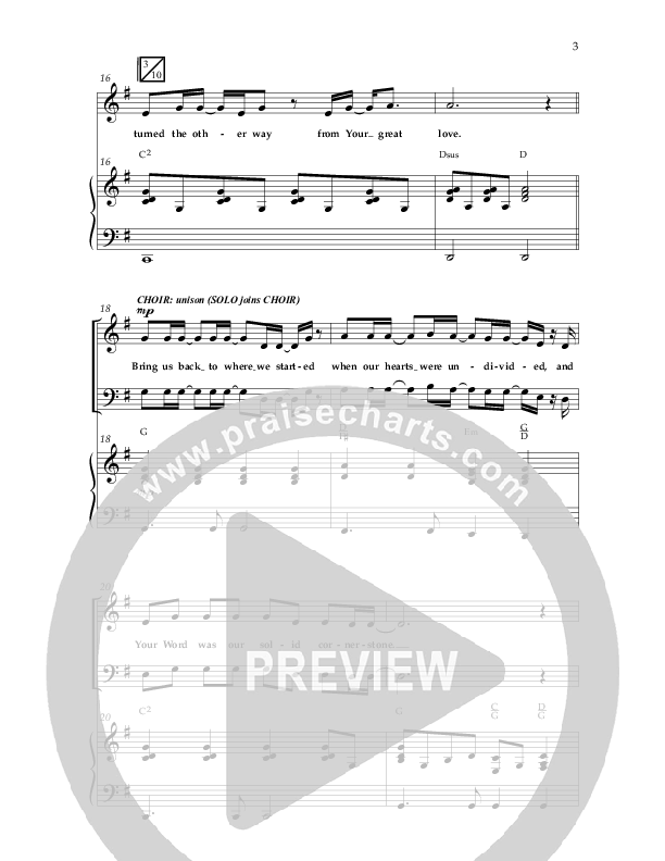 Bring Us Back (Choral Anthem SATB) Anthem (SATB/Piano) (Lifeway Choral / Arr. Cliff Duren)