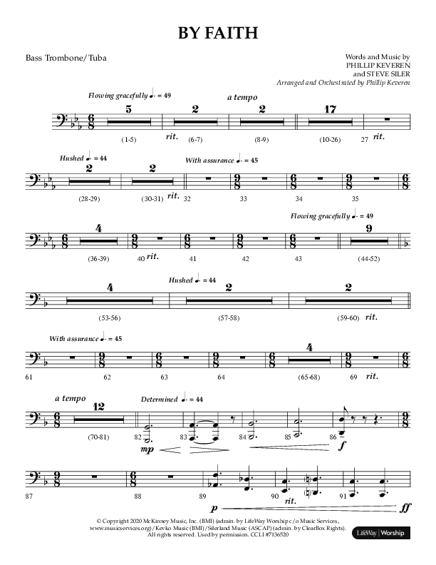 By Faith (Choral Anthem SATB) Orchestration (Lifeway Choral / Arr. Phillip Keveren)