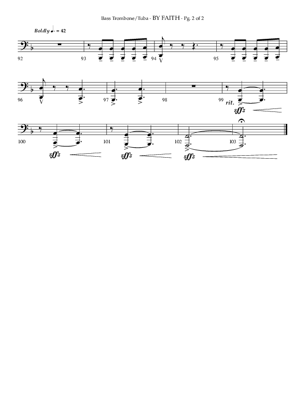 By Faith (Choral Anthem SATB) Orchestration (Lifeway Choral / Arr. Phillip Keveren)