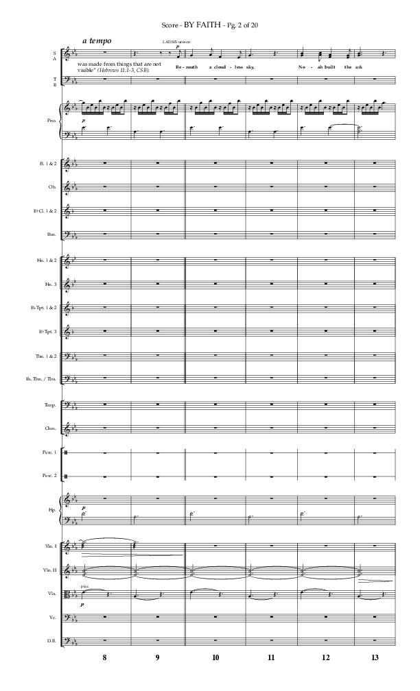 By Faith (Choral Anthem SATB) Conductor's Score (Lifeway Choral / Arr. Phillip Keveren)