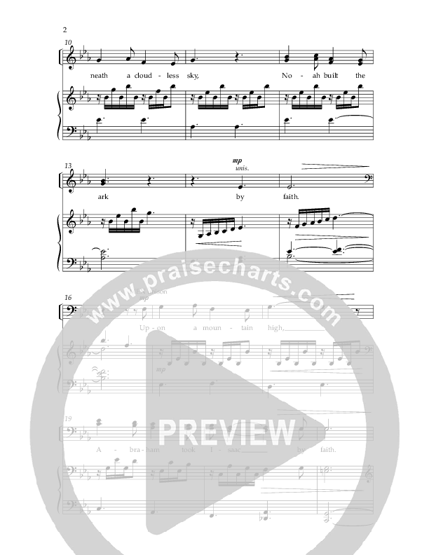 By Faith (Choral Anthem SATB) Anthem (SATB/Piano) (Lifeway Choral / Arr. Phillip Keveren)