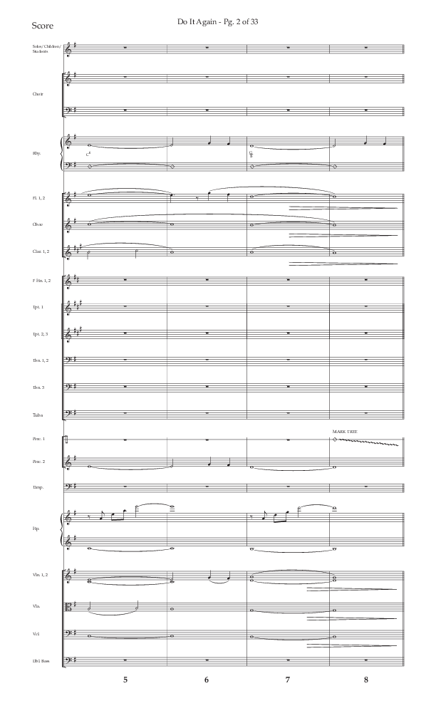 Do It Again (Choral Anthem SATB) Orchestration (Lifeway Choral / Arr. Luke Gambill)