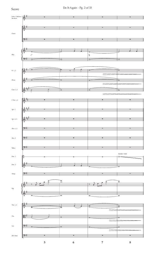 Do It Again (Choral Anthem SATB) Orchestration (Lifeway Choral / Arr. Luke Gambill)