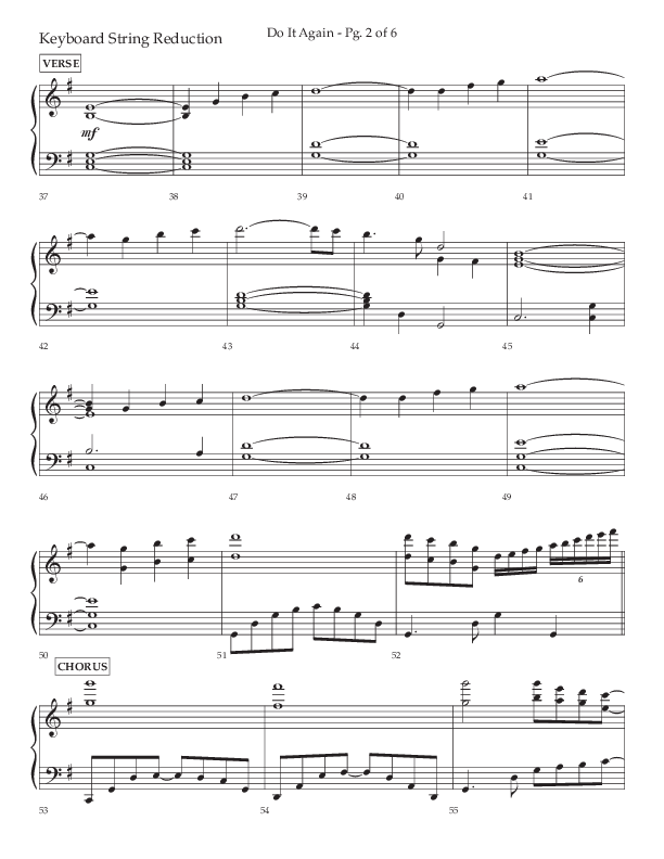 Do It Again (Choral Anthem SATB) String Reduction (Lifeway Choral / Arr. Luke Gambill)