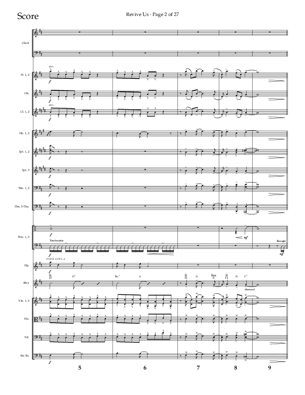 Revive Us (Choral Anthem SATB) Orchestration (Lifeway Choral / Arr. Cliff Duren / Arr. Kirk Kirkland)