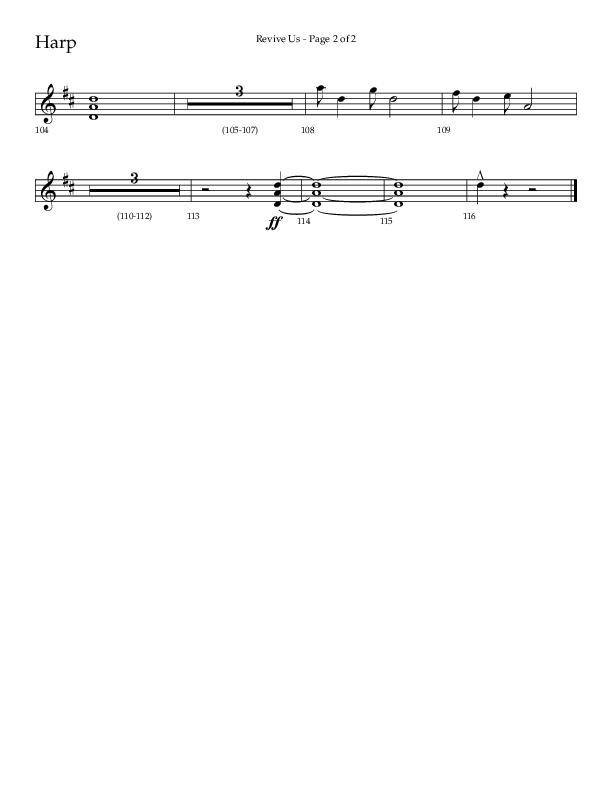 Revive Us (Choral Anthem SATB) Harp (Lifeway Choral / Arr. Cliff Duren / Arr. Kirk Kirkland)