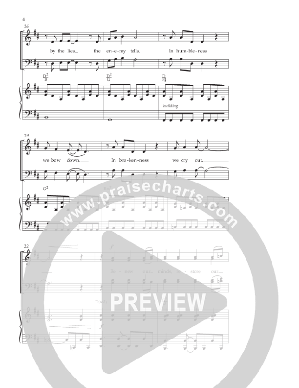 Revive Us (Choral Anthem SATB) Anthem (SATB/Piano) (Lifeway Choral / Arr. Cliff Duren / Arr. Kirk Kirkland)