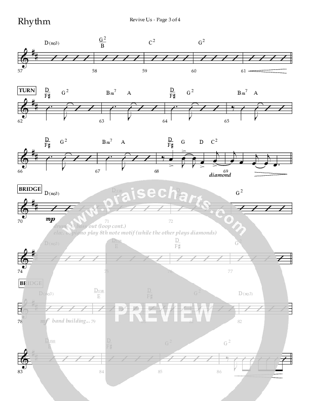 Revive Us (Choral Anthem SATB) Lead Melody & Rhythm (Lifeway Choral / Arr. Cliff Duren / Arr. Kirk Kirkland)