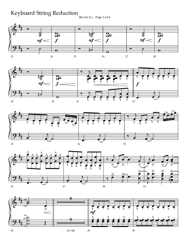 Revive Us (Choral Anthem SATB) String Reduction (Lifeway Choral / Arr. Cliff Duren / Arr. Kirk Kirkland)