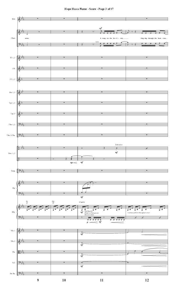 Hope Has A Name (Choral Anthem SATB) Conductor's Score II (Semsen Music / Arr. Phil Nitz)