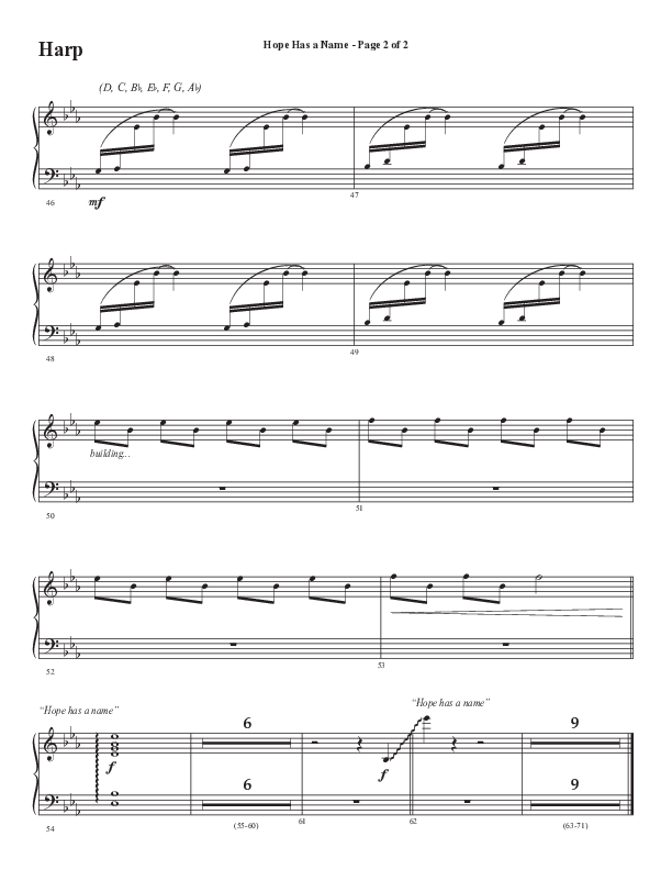 Hope Has A Name (Choral Anthem SATB) Harp (Semsen Music / Arr. Phil Nitz)
