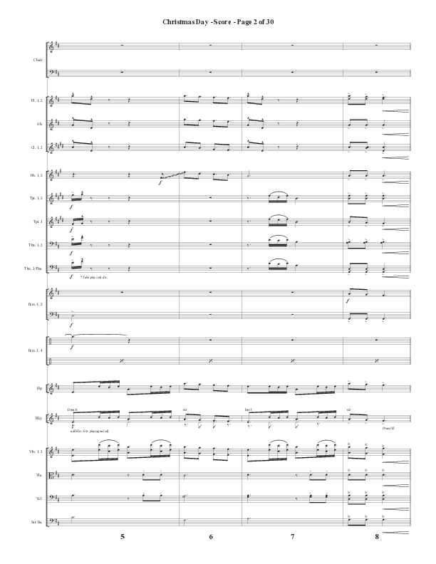 Christmas Day (Choral Anthem SATB) Conductor's Score (Semsen Music / Arr. Cliff Duren)