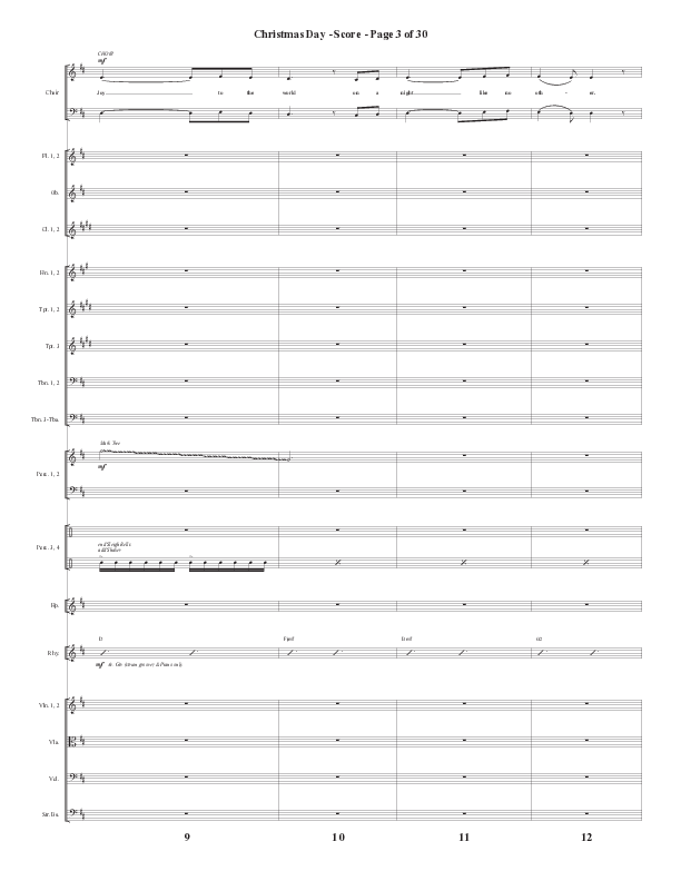 Christmas Day (Choral Anthem SATB) Orchestration (Semsen Music / Arr. Cliff Duren)