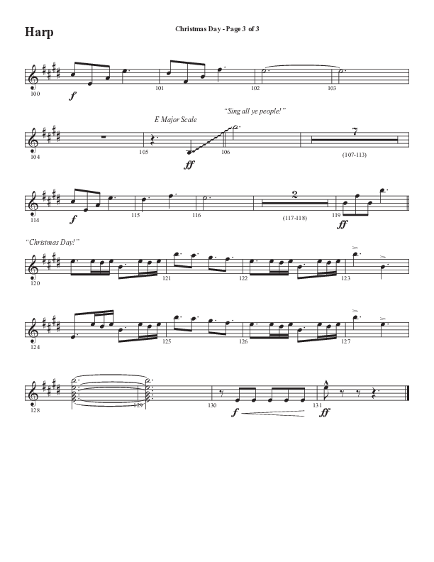 Christmas Day (Choral Anthem SATB) Harp (Semsen Music / Arr. Cliff Duren)