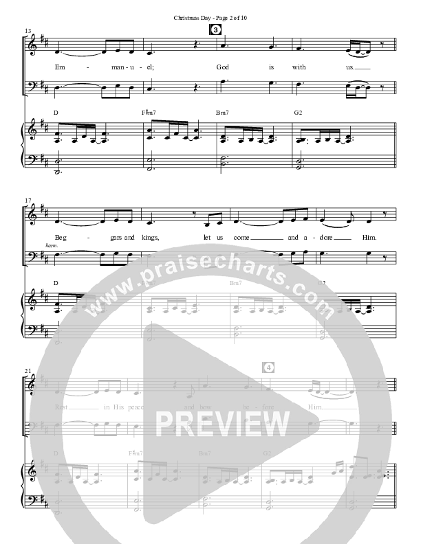 Christmas Day (Choral Anthem SATB) Anthem (SATB/Piano) (Semsen Music / Arr. Cliff Duren)