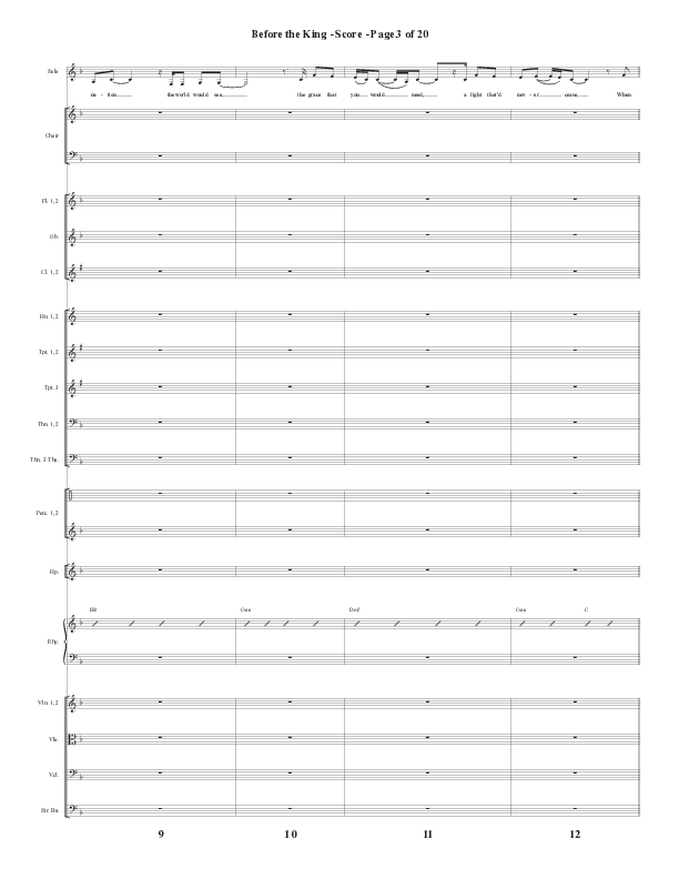 Before The King (Choral Anthem SATB) Conductor's Score (Semsen Music / Arr. Cliff Duren)
