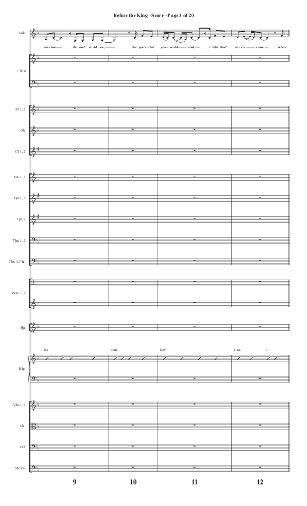 Before The King (Choral Anthem SATB) Conductor's Score II (Semsen Music / Arr. Cliff Duren)