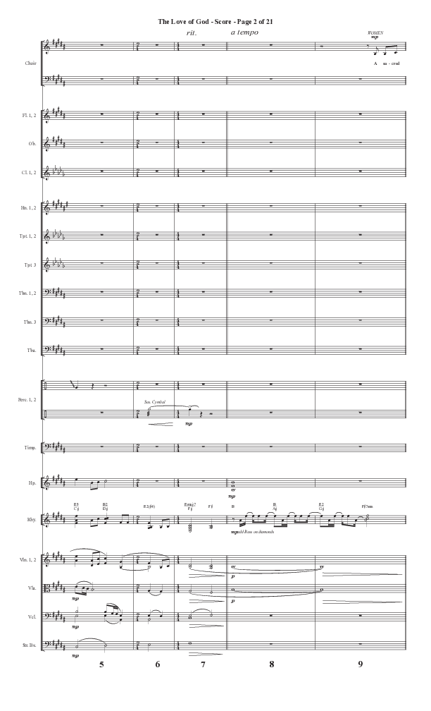 The Love Of God (Forever Mine) (Choral Anthem SATB) Conductor's Score II (Semsen Music / Arr. John Bolin)