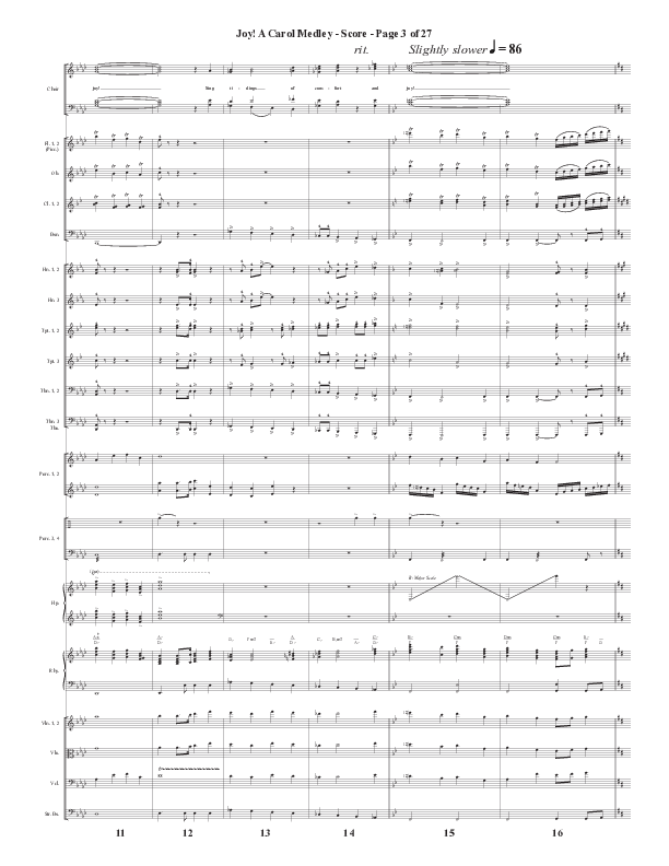 Joy A Carol Medley (Choral Anthem SATB) Conductor's Score (Semsen Music / Arr. John Bolin)