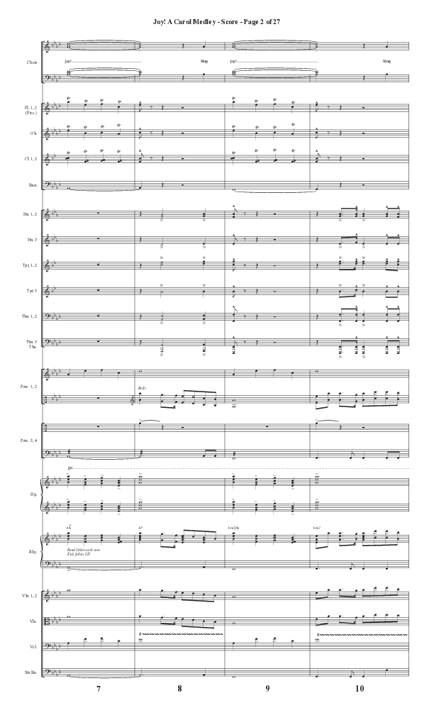 Joy A Carol Medley (Choral Anthem SATB) Conductor's Score II (Semsen Music / Arr. John Bolin)
