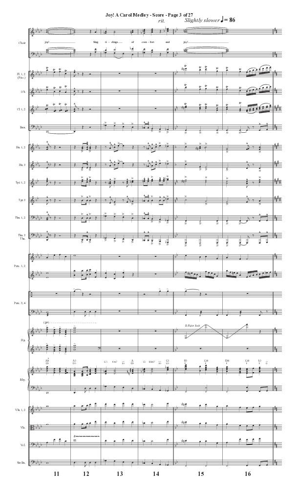 Joy A Carol Medley (Choral Anthem SATB) Conductor's Score II (Semsen Music / Arr. John Bolin)