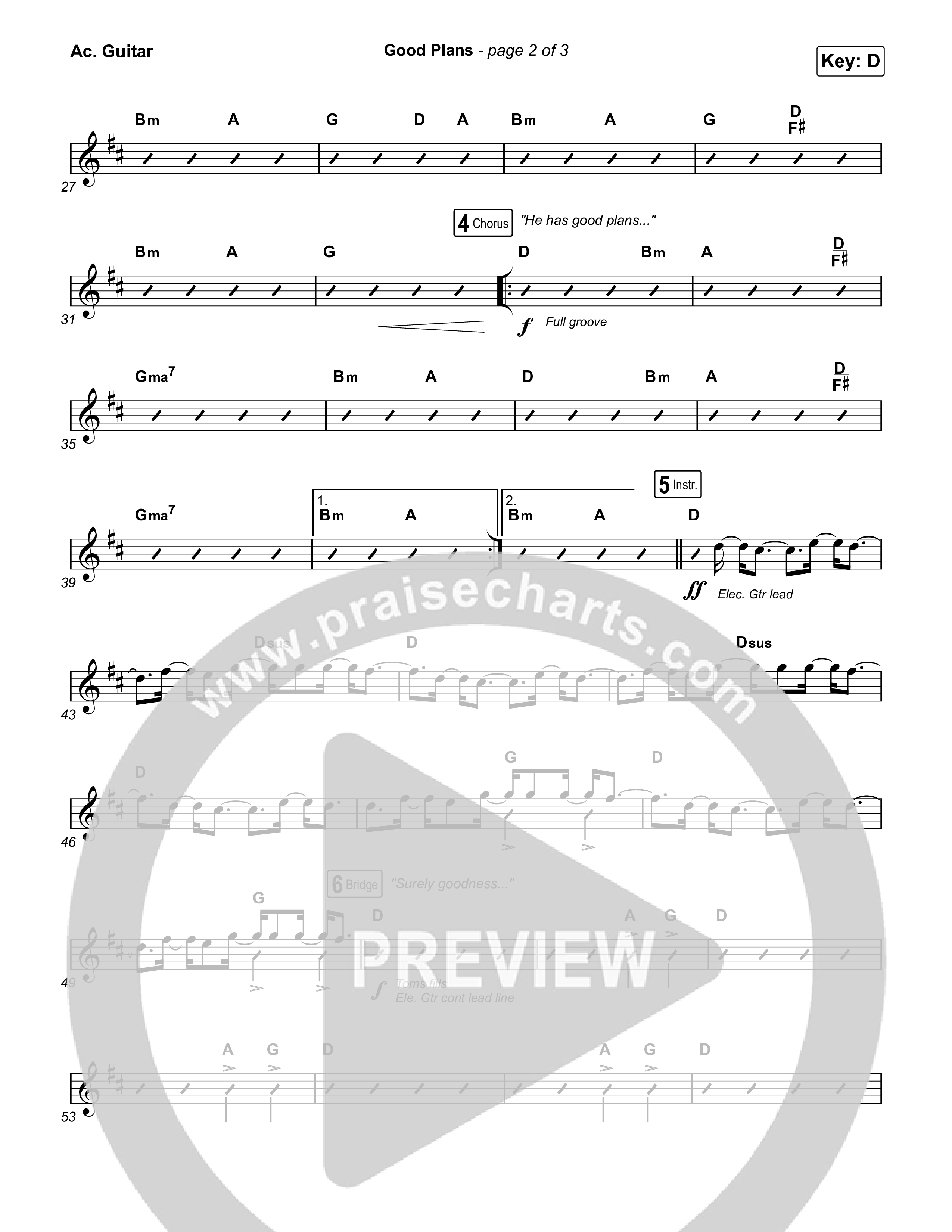 Good Plans Acoustic Guitar (Red Rocks Worship)