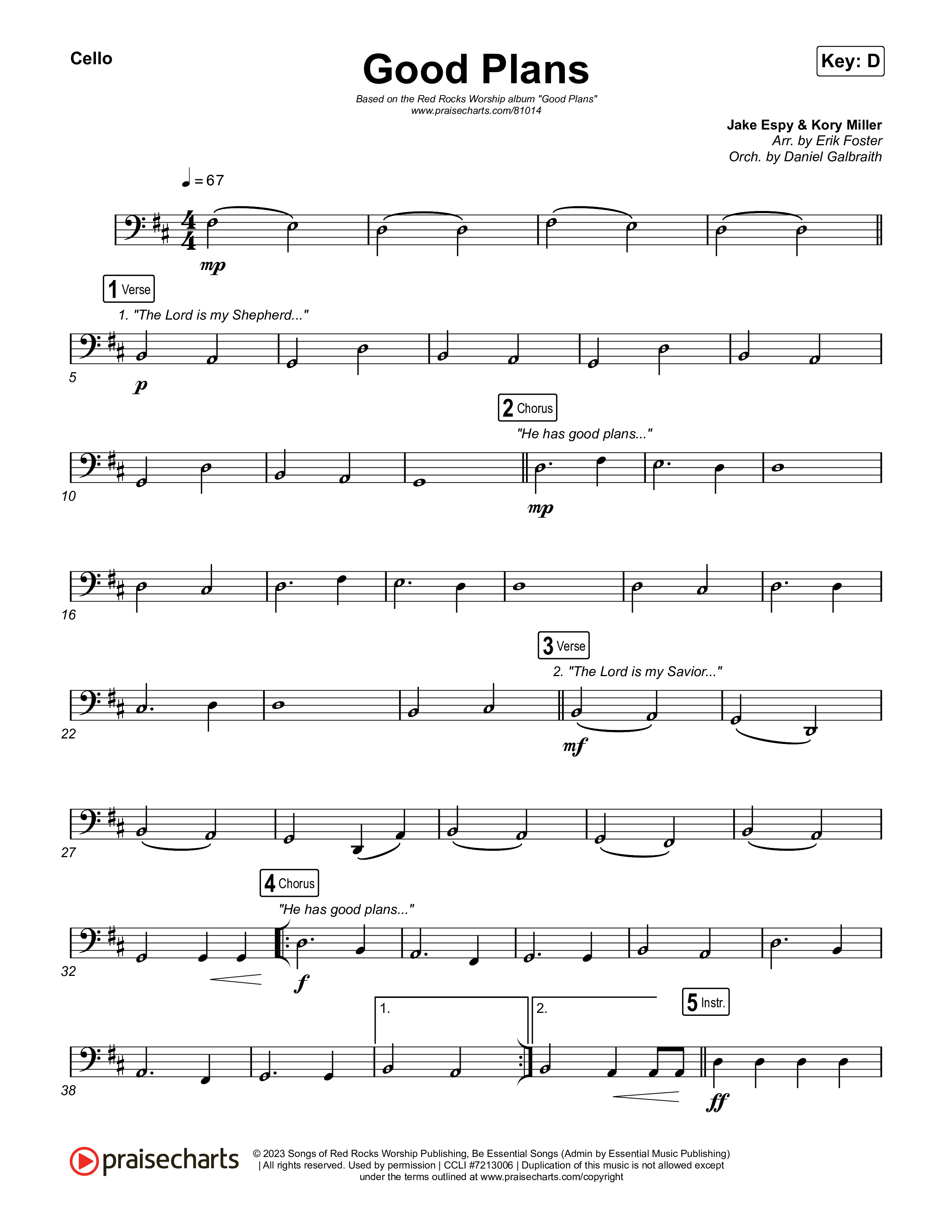 Good Plans Cello (Red Rocks Worship)