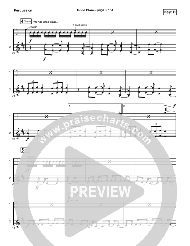 Good Plans Percussion (Red Rocks Worship)