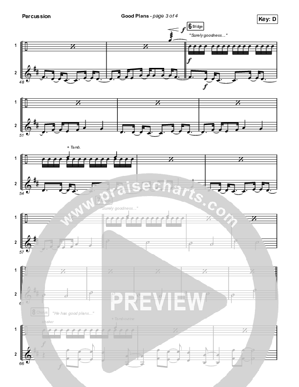 Good Plans Percussion (Red Rocks Worship)