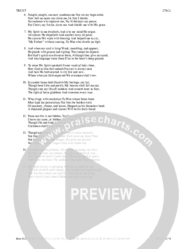 If God Himself Be For Me Hymn Sheet (SATB) (Traditional Hymn)