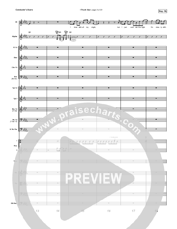 I Thank God Orchestration (Housefires / JWLKRS Worship)