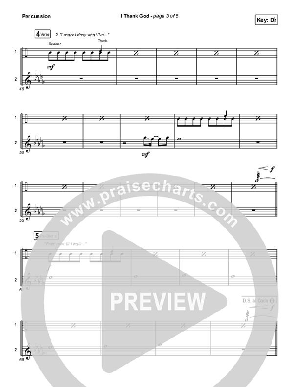 I Thank God Percussion (Housefires / JWLKRS Worship)