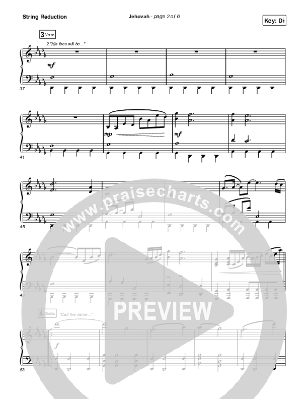 Jehovah String Reduction (Elevation Worship / Chris Brown)