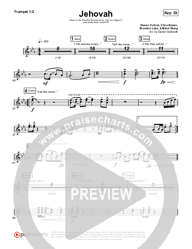 Jehovah Trumpet 1,2 (Elevation Worship / Chris Brown)