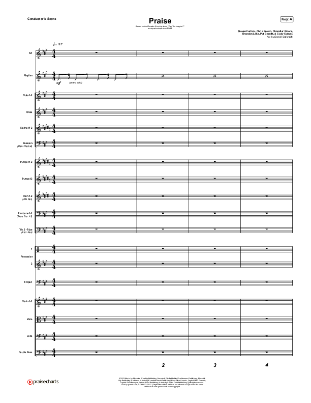 Praise Conductor's Score (Elevation Worship / Chris Brown / Brandon Lake / Chandler Moore)