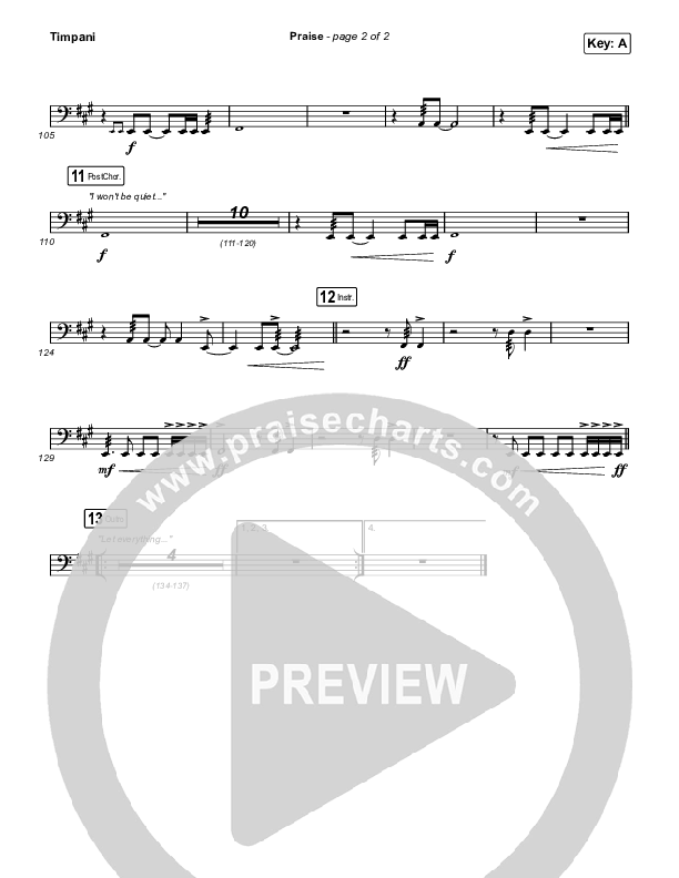 Praise Timpani (Elevation Worship / Chris Brown / Brandon Lake / Chandler Moore)