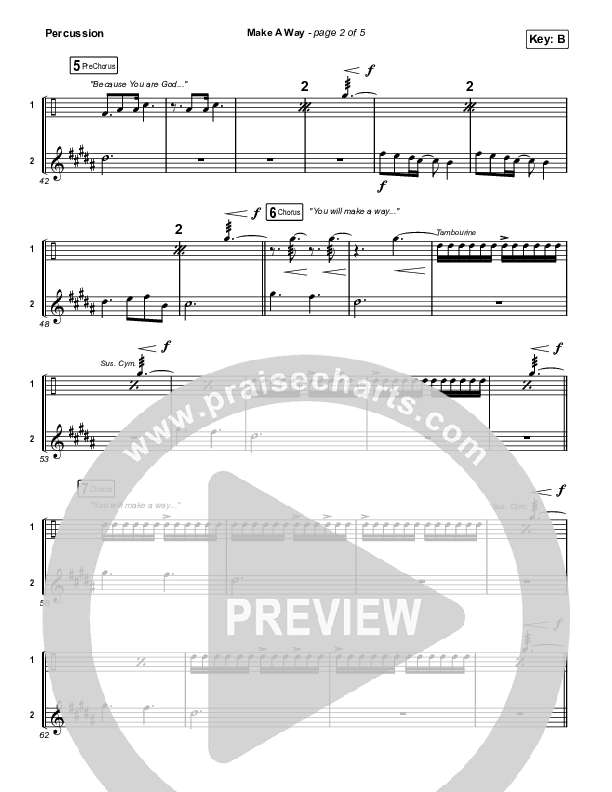 Make A Way Percussion (Elevation Worship / Brandon Lake / Chandler Moore)