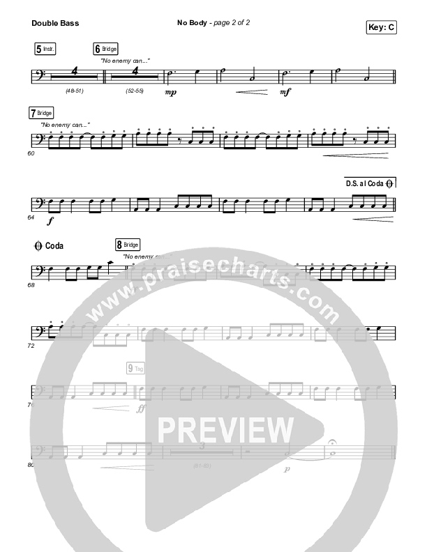 No Body Double Bass (Elevation Worship / Jonsal Barrientes)