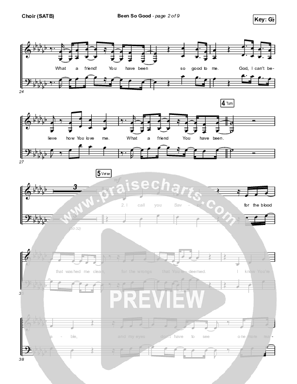 Been So Good Choir Sheet (SATB) (Elevation Worship / Tiffany Hudson)