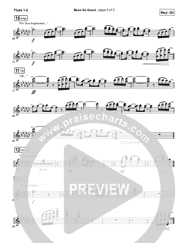 Been So Good Flute 1,2 (Elevation Worship / Tiffany Hudson)