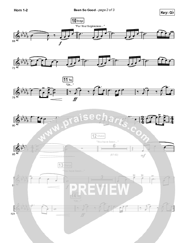 Been So Good Brass Pack (Elevation Worship / Tiffany Hudson)