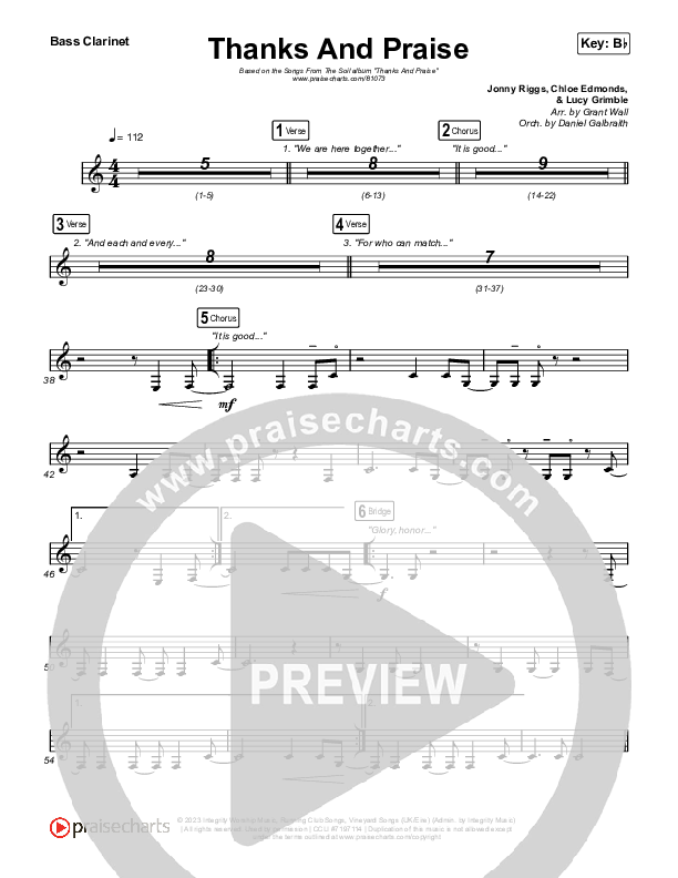 Thanks And Praise (Live) Bass Clarinet (Songs From The Soil / Lucy Grimble / Philippa Hanna / Rich DiCas)