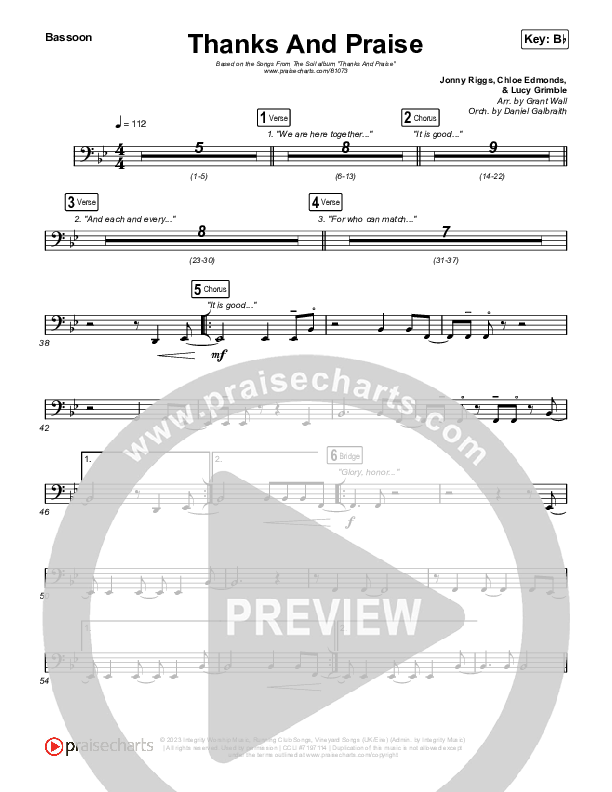 Thanks And Praise (Live) Bassoon (Songs From The Soil / Lucy Grimble / Philippa Hanna / Rich DiCas)