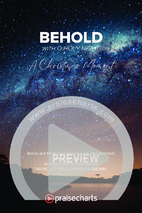 Behold (with O Holy Night) (A Christmas Moment) Octavo Cover Sheet (Travis Cottrell / Orch. Mason Brown / Debbie Low)